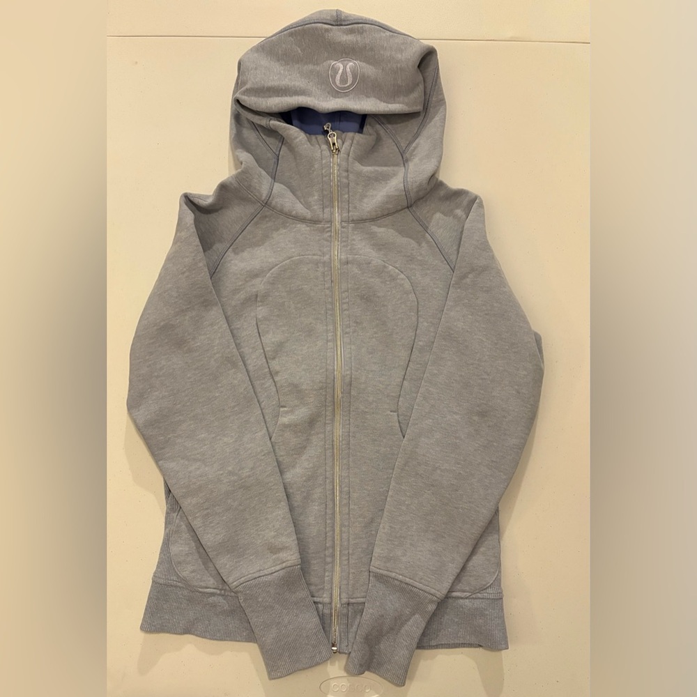 Lululemon Athletica Heather Blue Zip-Up Hoodie